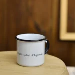 Burç temalı aslan burcu tasarımlı porselen kupa bardak