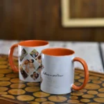 Kalbimin en güzel köşesi yazılı kişiye özel fotoğraflı kupa bardak