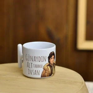 Günaydın alt tabaka insan yazılı eğlenceli kupa